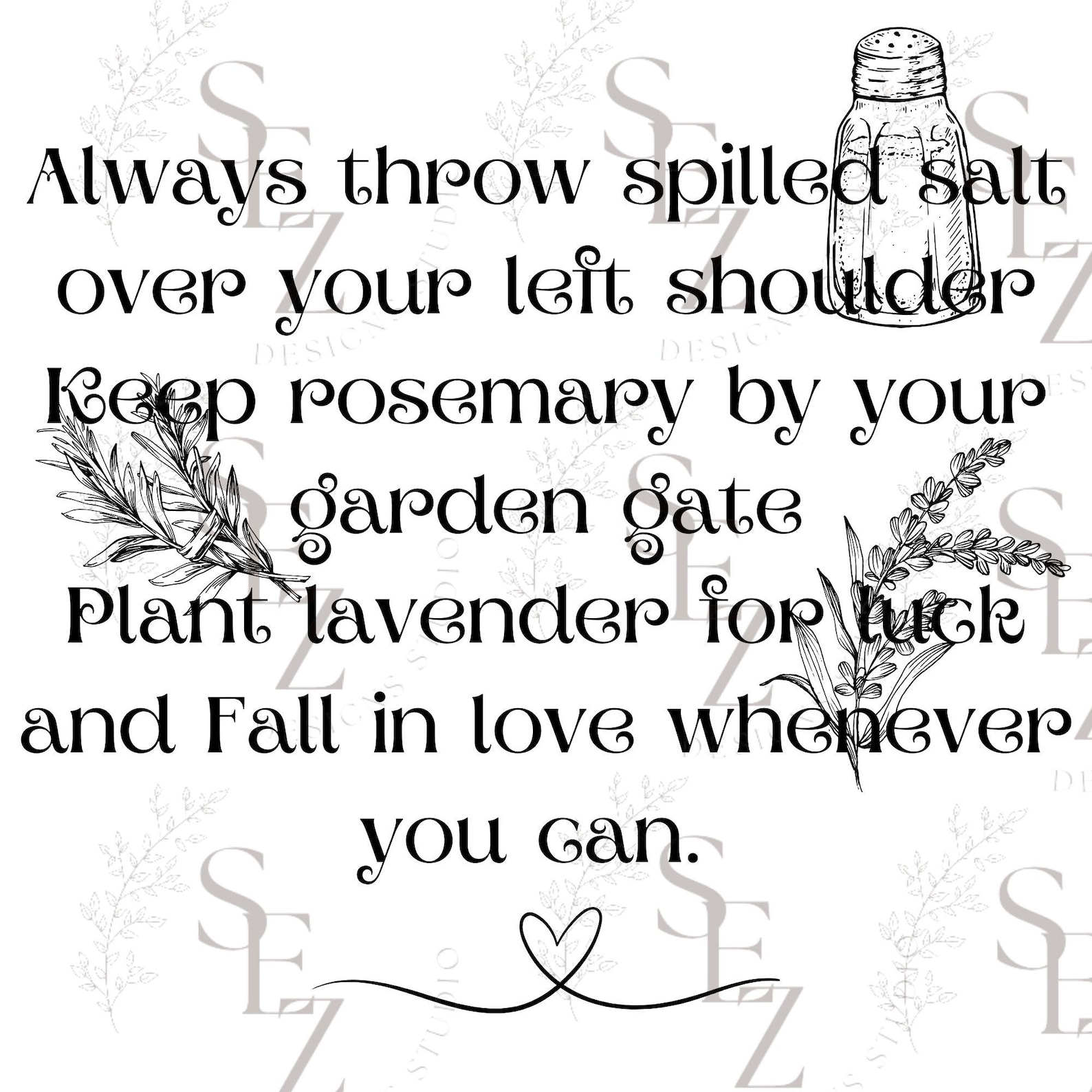 Always Throw Spilled Salt Over Your Left Shoulder Practical Magic Png ...