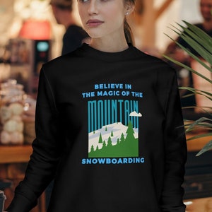 Women&#39;s snowboarding gift, women&#39;s custom designed snowboarding shirt, custom designed  girls snowboarding sweatshirt, many colors to choose
