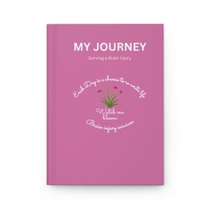 Brain injury journal Brain injury gift  hardcover Journal for Brain injury survivors, TBI Brain Hemorrhage brain aneurism gift for recovery