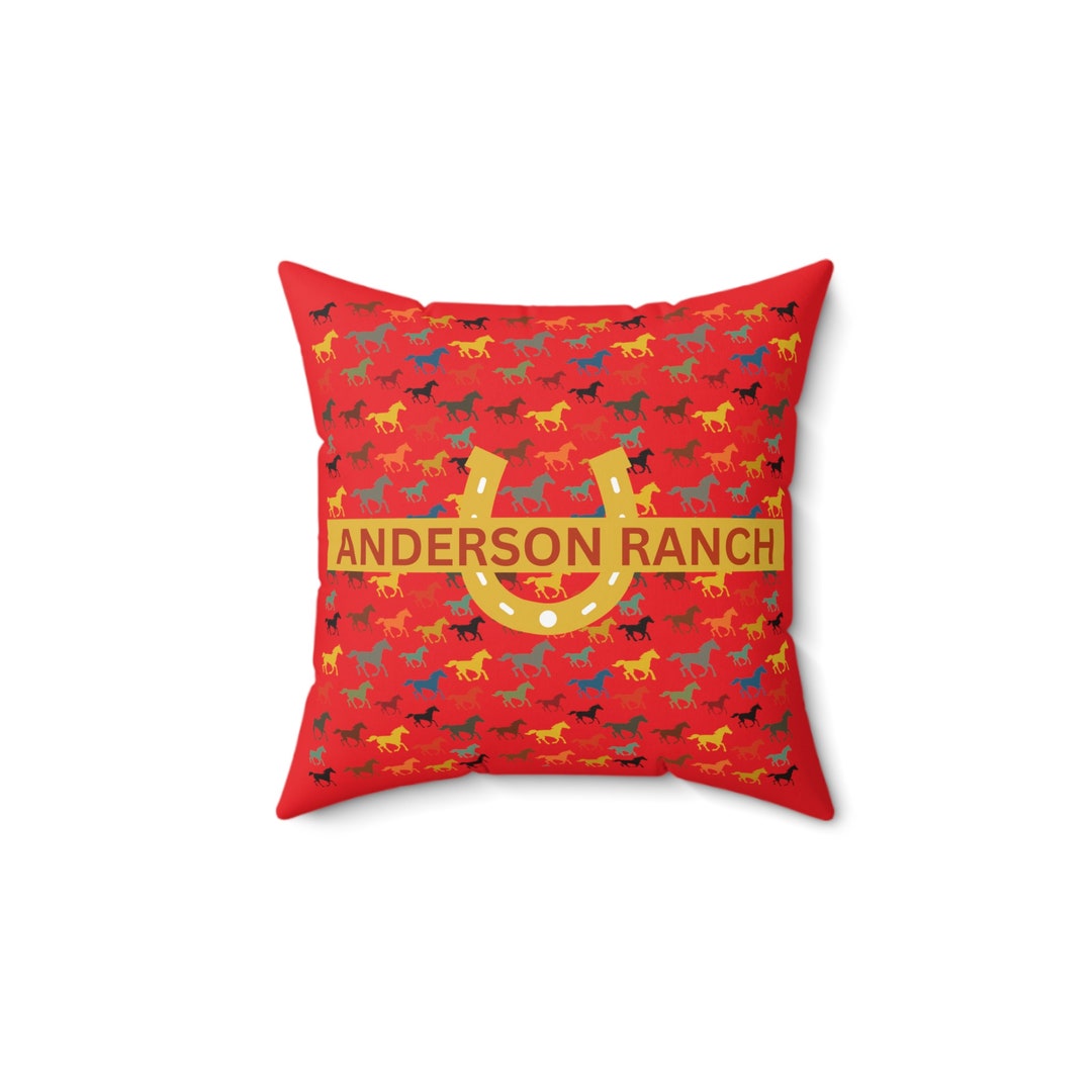 Personalized Western Horse Home Decor Throw Pillow Great for Etsy