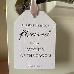 Reserved seating tags