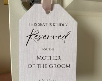 Reserved seating tags