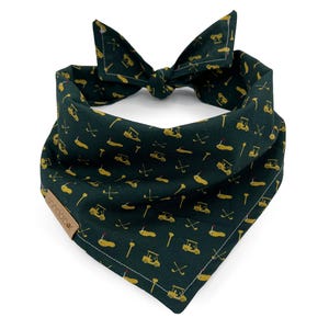 Hole in One Golf Dog Bandana, Golf Dog Bandanas, Dog Bandanas, Golf Clubs Dog Bandana, Golf Cart Dog Bandana, Country Club Dog Bandana