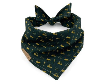 Hole in One Golf Dog Bandana, Golf Dog Bandanas, Dog Bandanas, Golf Clubs Dog Bandana, Golf Cart Dog Bandana, Country Club Dog Bandana