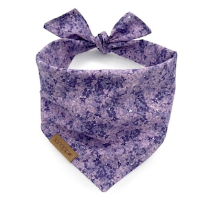 Purple Hydrangea&#39;s Bandana, Dog Spring Bandana, Summer floral Dog Bandana, Personalized Dog Bandana, Dog Bandanas, Feminine Dog Bandana