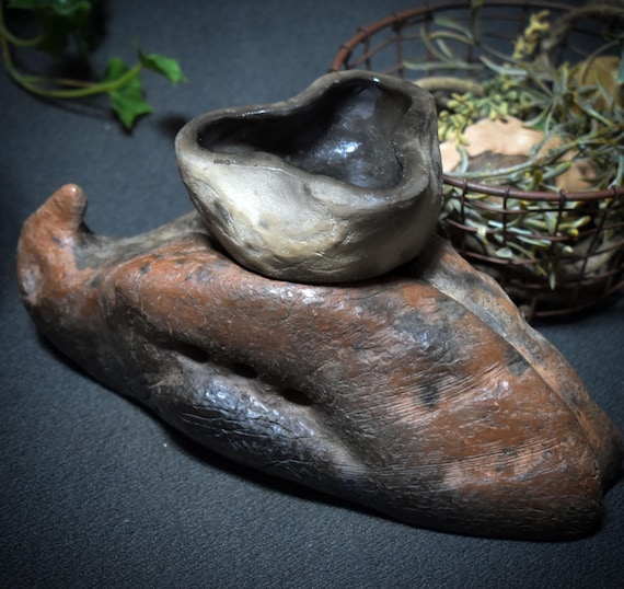 The Lying Falcon/4-in-1 Incense Burner for Clarity & Vision - Fragrance Lamp/Incense Bowl/Incense Burner/Tealight Holder - Item No.: RÄG038