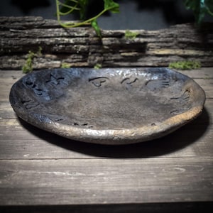 Incense plate Jul – offering bowl with archaic symbols of the year – pagan Christmas – Art.No.: JUL003