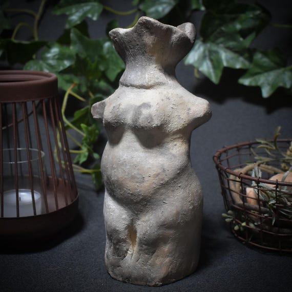 Mushroom woman in chanterelle garb – forest creature made of smoke and earth – traditional smoke burning art – Art.No.: SKU104