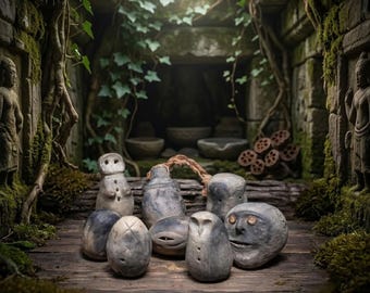 Archaic clay hand rattles – Choose your personal ritual rattle - SRA083