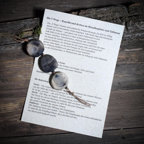 Path of Intuition – Smoke Burn Necklace as a Ritual Companion and Talisman of the Inner Voice - Item No.: WKR001