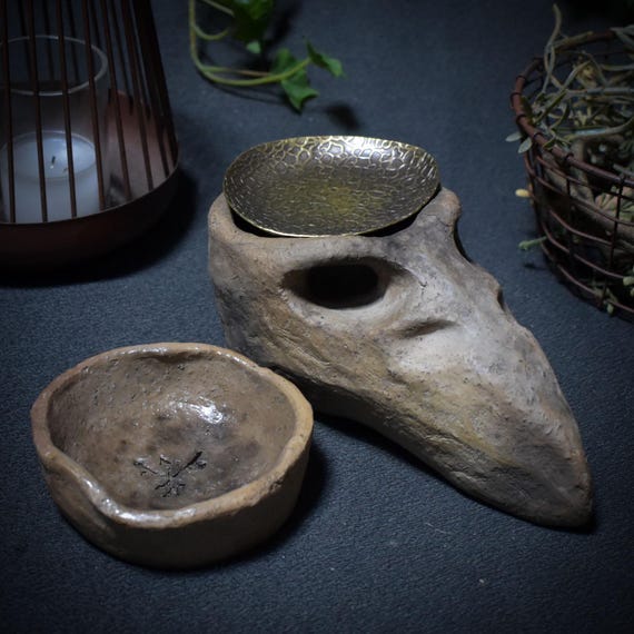 Flight of the Elements – 4-in-1 Incense Burner in Eagle Head Shape - Fragrance Lamp/Tealight Holder/Incense Burner/Incense Bowl - Item No.: RÄG045