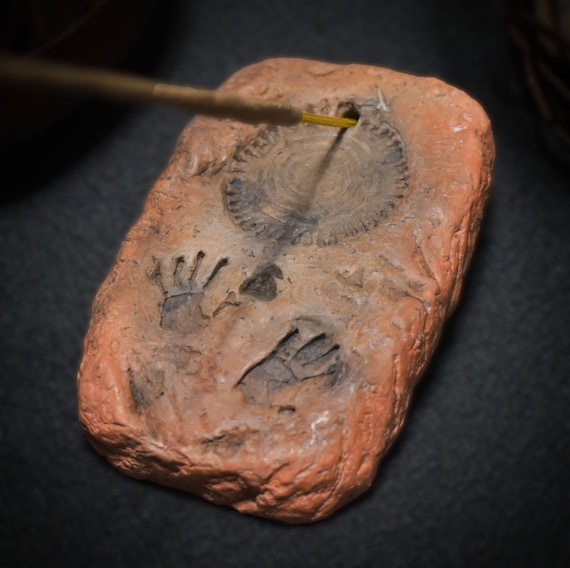 Sun Incense Holder Cave Art, primitive art