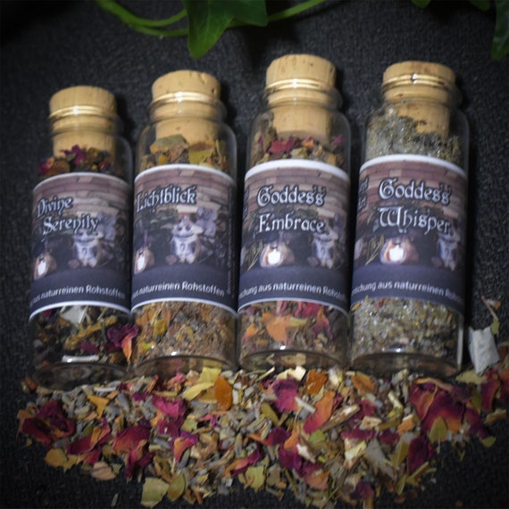 Your "Most Popular Incense Blend" Set – Four Worlds, One Journey - 4x 30ml Glass with Cork