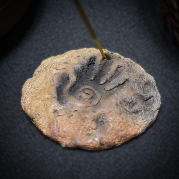 Cave Art Incense Holder Hopi Hand, primitive art
