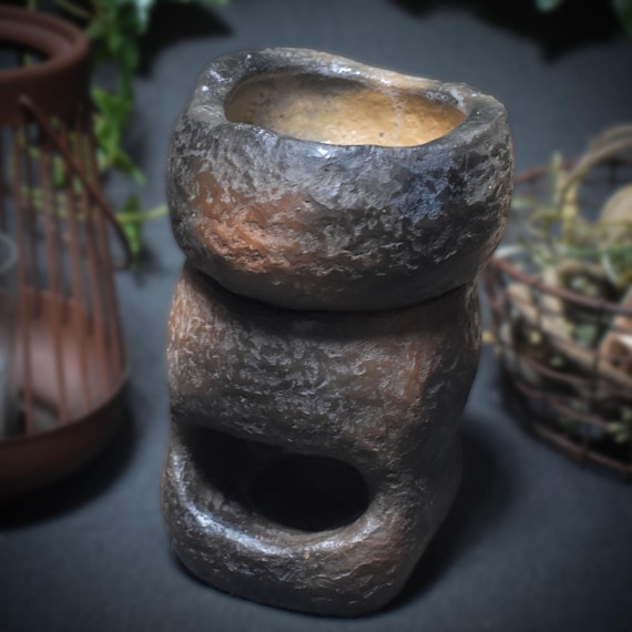 3-in-1 Smoke Magic – Versatile incense burner/fragrance lamp/tealight holder in traditional smoke burning art - Item No.: RÄG024