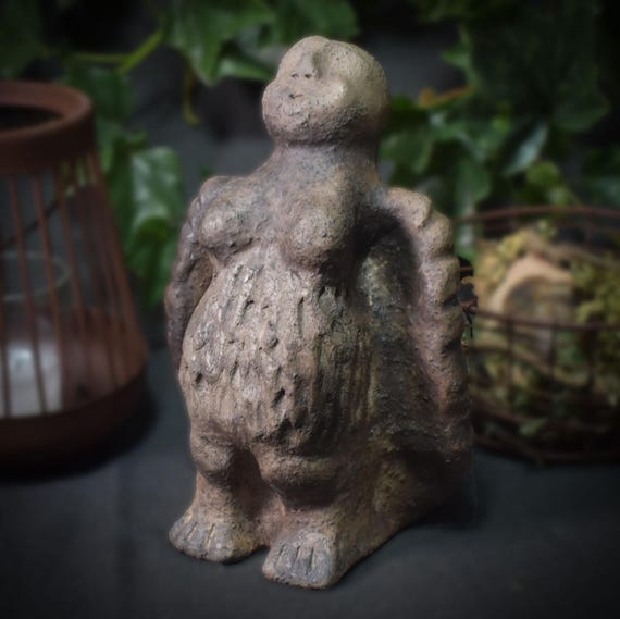 Handmade Siren Sculpture from Smoke Fired Ceramics – Unique Mythological Art
