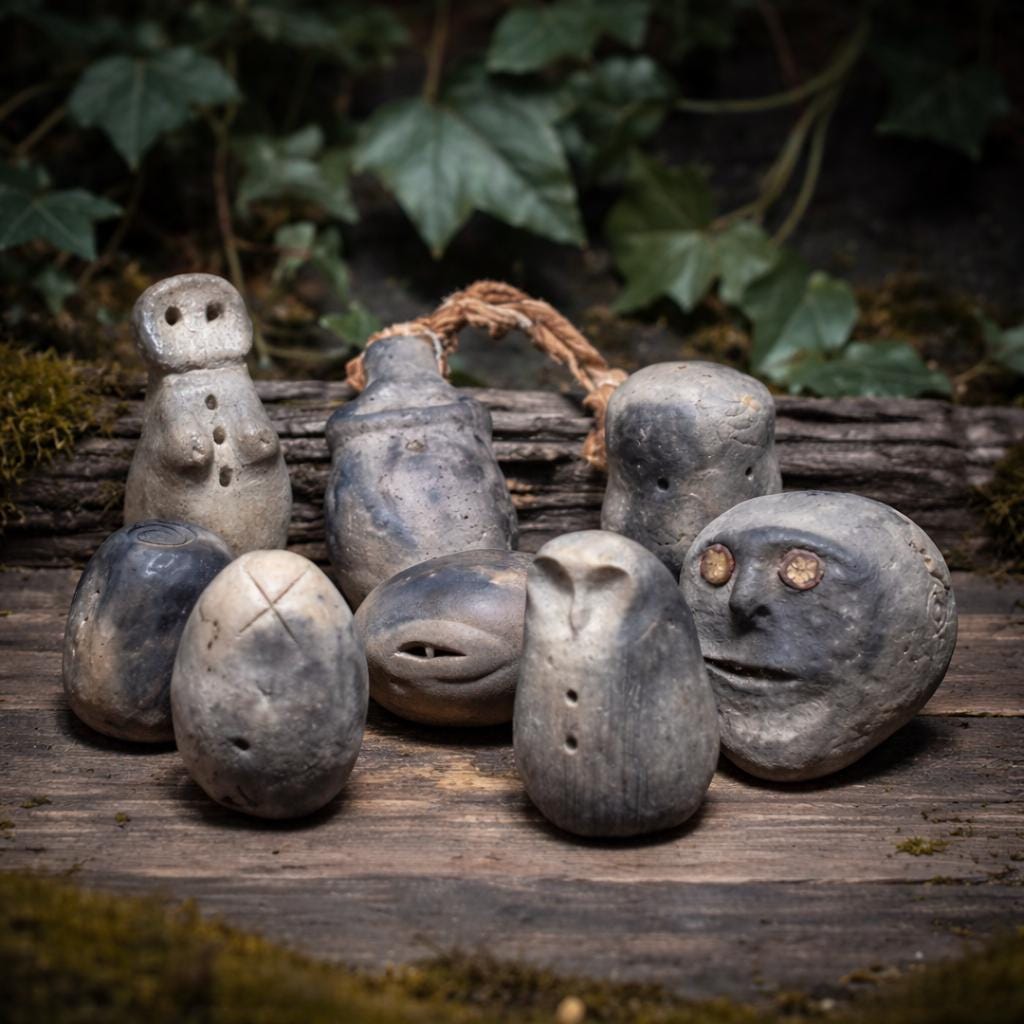 Archaic Clay Hand Rattles – Choose Your Personal Ritual Rattle - SRA083 ...