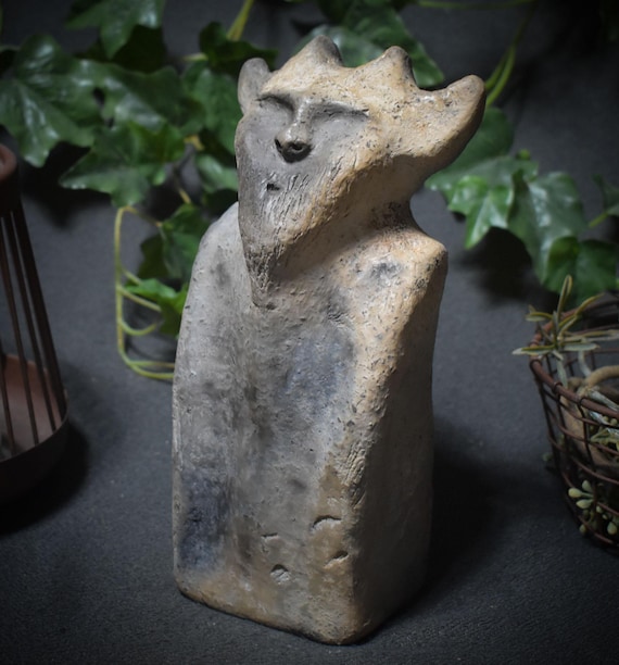 Guardian of the Forest – Cernunnos in Smoke-Fired Art – archaic art form – Art.No.: SKU152