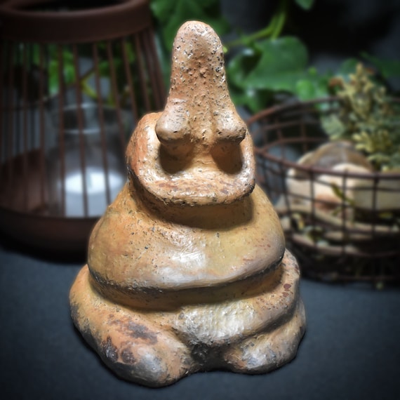 Lady of Avalon clay sculpture - King Arthur legend, Glastonbury Tor, England - smoke fire artwork - spiritual journey, mystical ambience