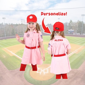  Rockford Peaches Baseball Player Set Halloween Costume Cosplay  : Clothing, Shoes & Jewelry