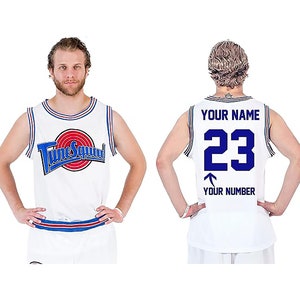 Personalized Freeze Space Jam Tune Squad White Basketball Jersey | Officially Licensed | Halloween Costume | Group Costume