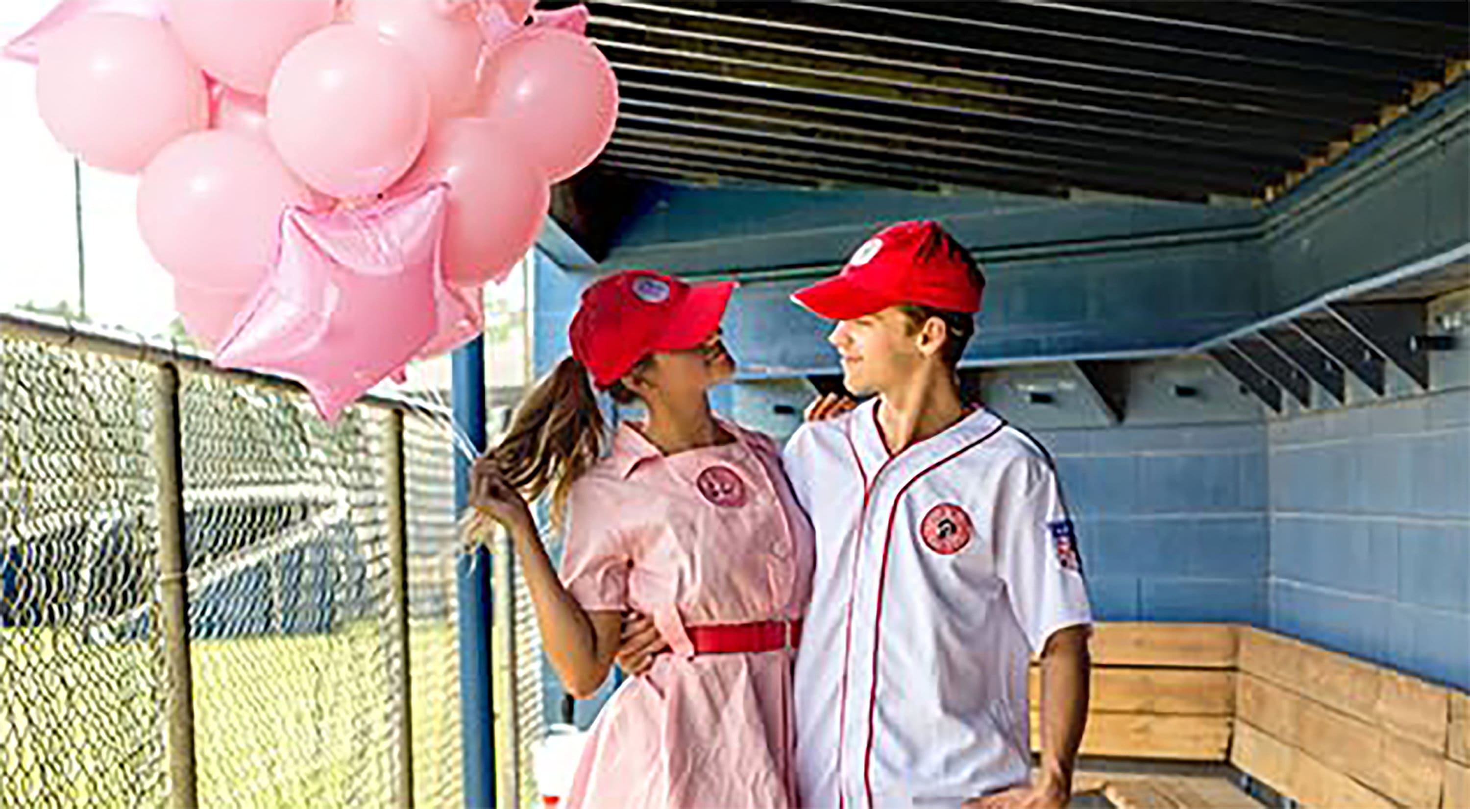 Rockford Peaches AAGPBL Baseball Dress Halloween Costume Cosplay for