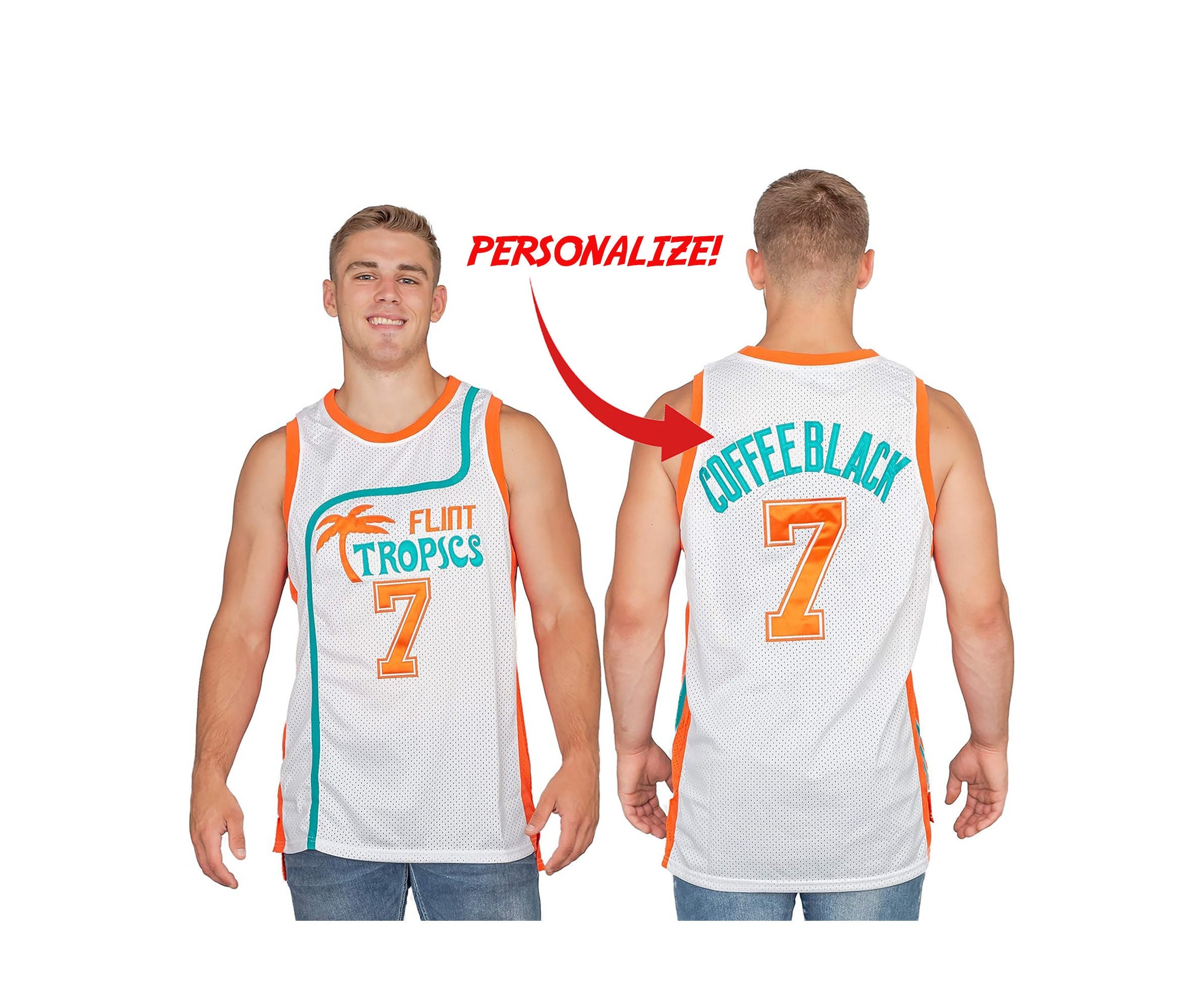 Flint Tropics Semi Pro Jackie Moon Basketball Uniform Costume