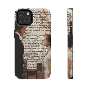 Tough Phone Cases, pride and prejudice movie fan merch, for iphone, gift idea for cinema lovers