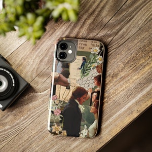 Tough Phone Cases, pride and prejudice design, gift for her, fall season, fan merch, phone case for iphone