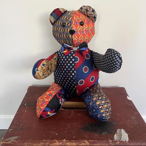 Handmade Necktie Memory Bear - Etsy