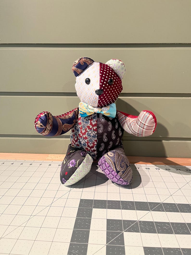 Small Size Necktie Memory Bear - Etsy