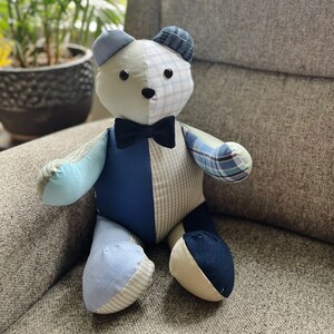 Handmade Patchwork Memory Bear - Etsy