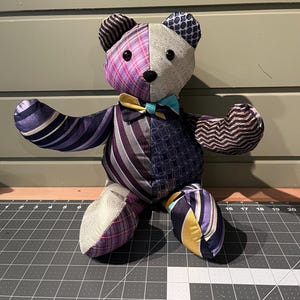 Handmade Necktie Memory Bear - Etsy