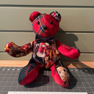 Handmade Necktie Memory Bear - Etsy