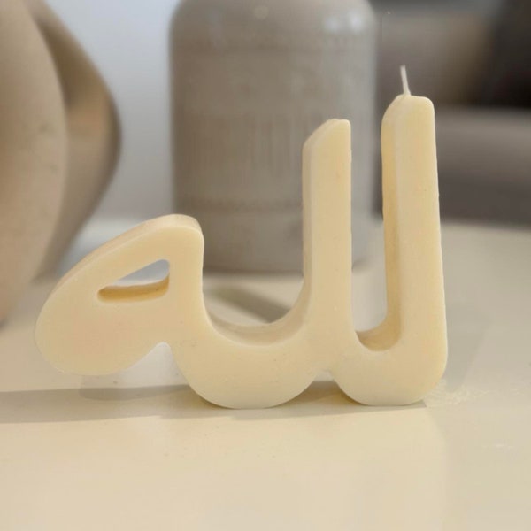 Handcrafted Ramadan Candles with the Name of Allah