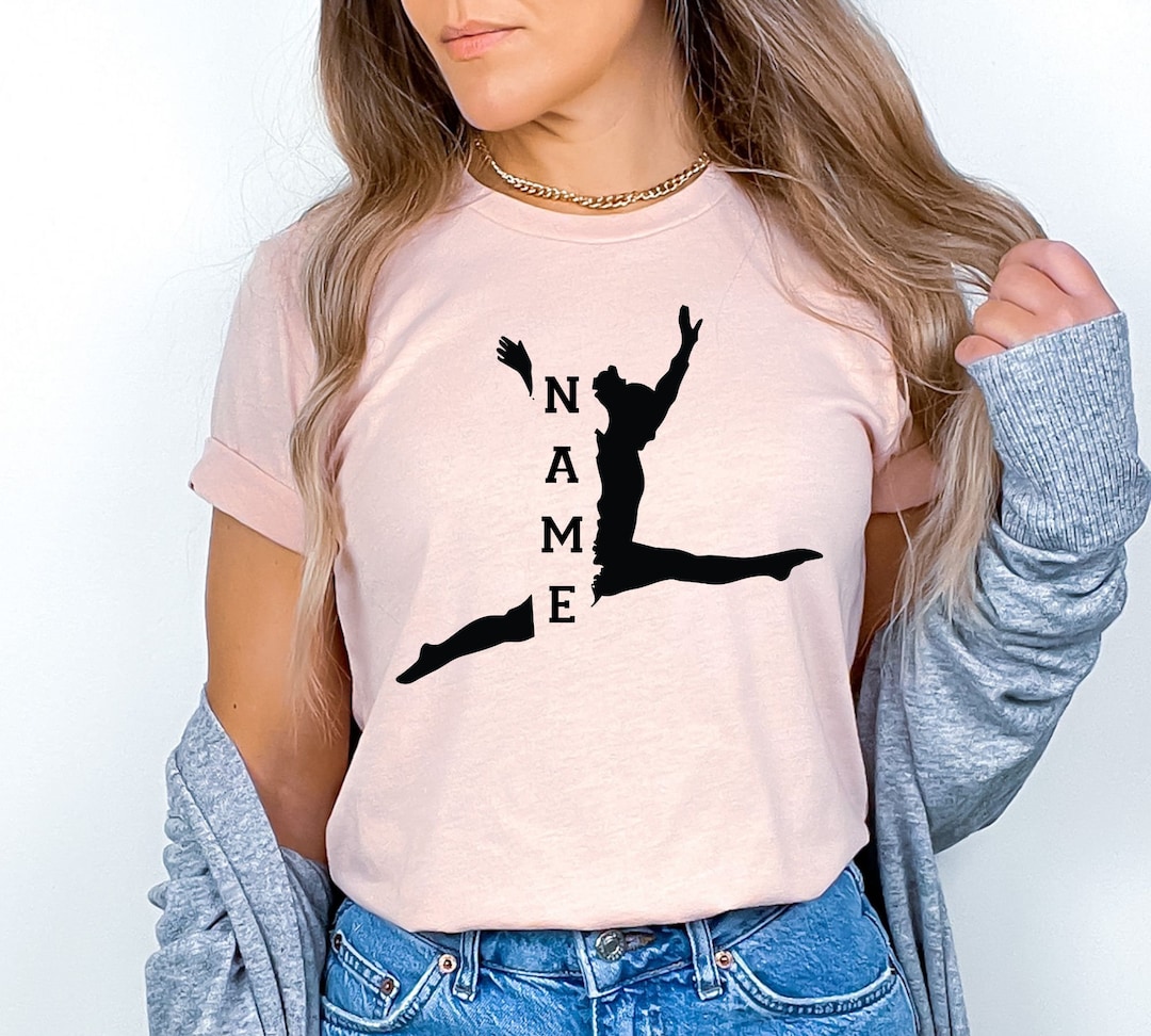 Customized Gymnastics Shirts, Cool Personalized Graphic Tees, Gymnastic Tshirt, Trendy Birthday