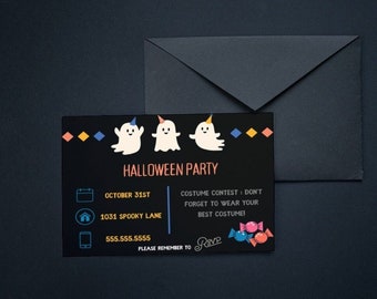 Digital, Customizable Halloween Template