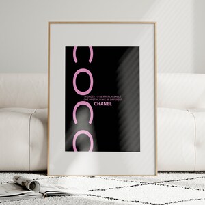 Coco Chanel logo, chanel wall art, coco chanel poster, fashion poster,  instant download, chanel art, chanel decor…
