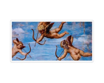 Cherubs Magnet Indoor Outdoor Two Sizes, Raphael Italian High Renaissance Art Heavenly Angelic Divine Whimsical