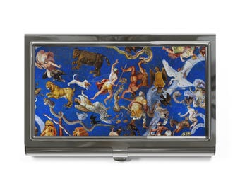 Constellations Business Card Holder, High Renaissance Italian Art Celestial Astrology