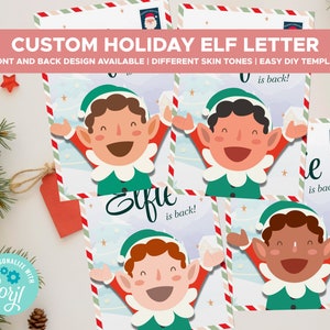 Editable Elf Arrival Letter Christmas, Elf Letter Welcome, Elf Festive Season Celebration Letter, Printable Template, Elf Kit