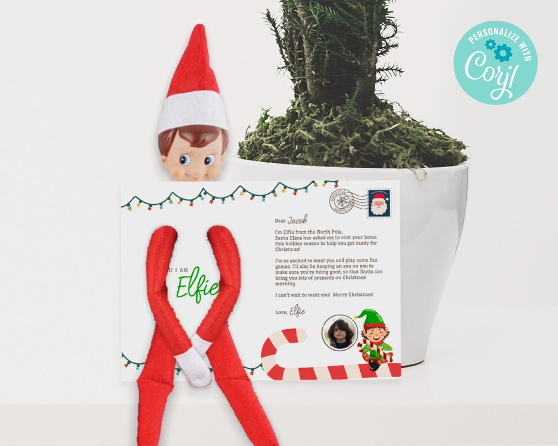 Elf Arrival Letter Post Card Elf Printable Elf (Instant Download) - Etsy