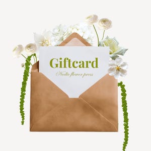Pressed Flower Art Gift Card - Custom Bouquet Preservation /Bridal Keepsake/ Wedding Gift / Bröllopspresent