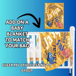 Personalized Lilo & Stitch Diaper Bag Backpack | Nylon Baby Bag image 4