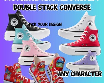 Custom Chuck Taylor All Star Lift Double Stack Converse