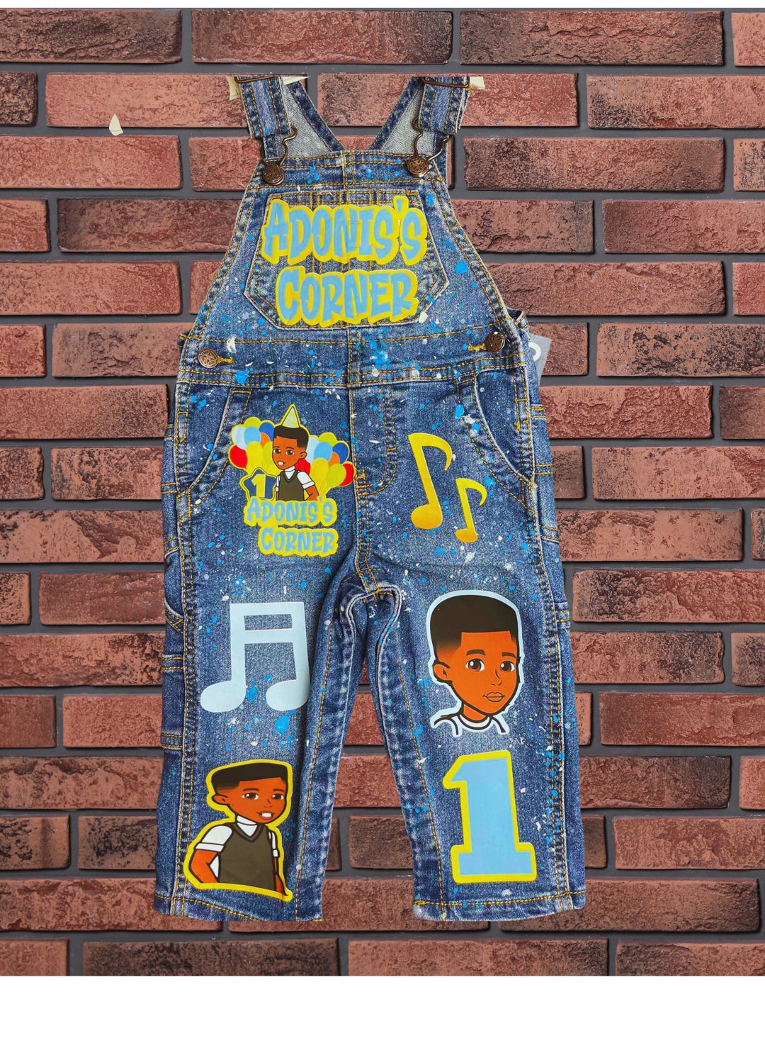 Gracie Corner Boy Birthday Overalls Any Theme Overalls ONLY Etsy