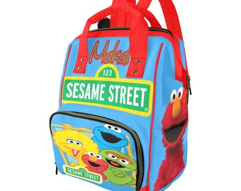 Sesame street diaper bag | Baby Bag | Baby Shower Gifts| Newborn Gifts |Create your own diaper bag | Personalized Diaper Bag | New Parent