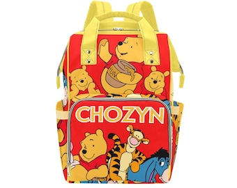 Custom  Baby Bag| Personalized Diaper Bag| New Parent Baby Shower Gift| 2 options | pink girl| red boy|