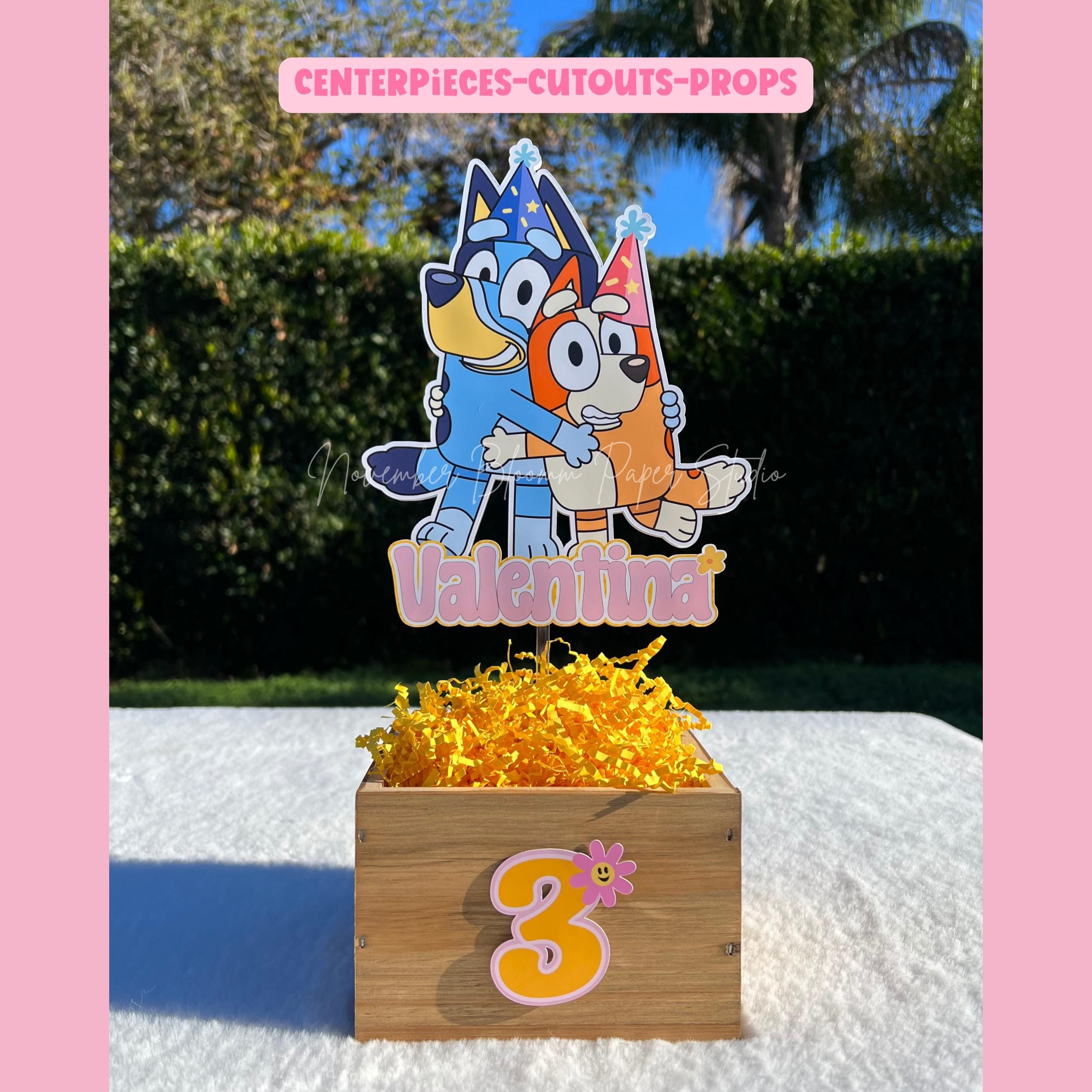 Cutout or Complete Bluey Centerpiece