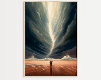 Moses Parting the Sea Art Print: Christian Bible Story (Digital Print)